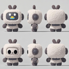 Hot Selling AI Robot Plush Toy Musical Chip Robot New Design Stuffed Toy