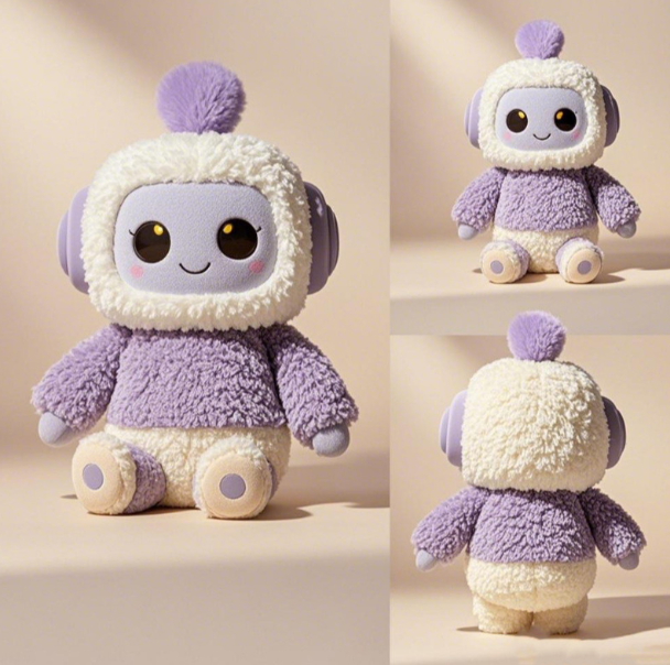 Hot Selling AI Robot Plush Toy Musical Chip Robot New Design Stuffed Toy