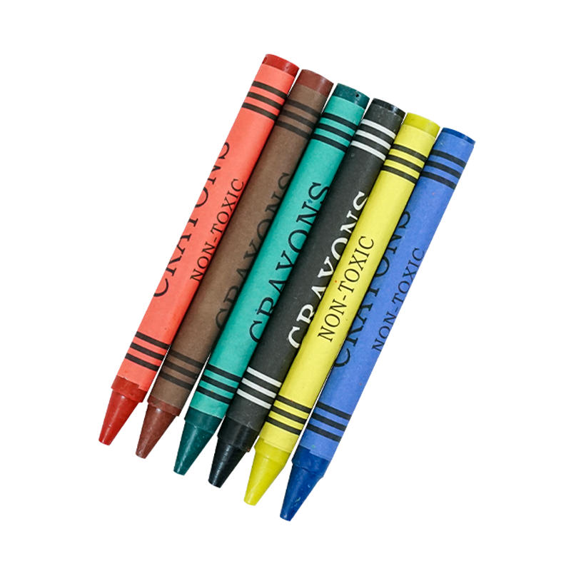 Wholesale Cheap Promotional Student Stationery Crayons Set for Kids Art Supplies Crayon Set With Custom Logo Printing Box