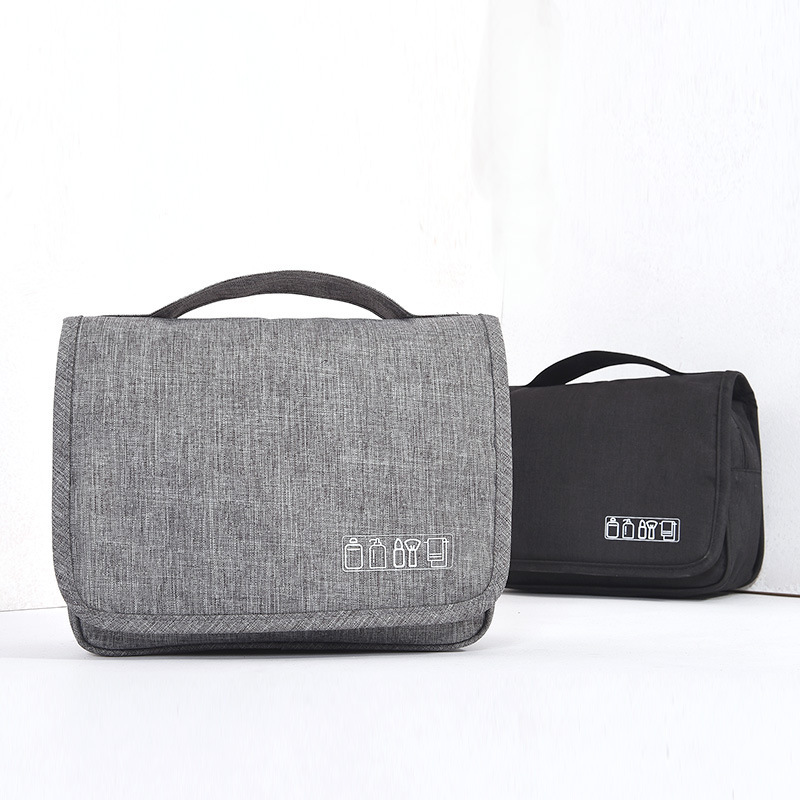 Eco Friendly Cosmetic Bag Mens Toiletry Bag Travel Custom Canvas Fabric Nylon Cosmetic Bag
