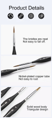 Wholesale Wood Handle Hook Line Brush Pen Paint Brush Outline Pen Artist for Painting Art Paint Brush Set