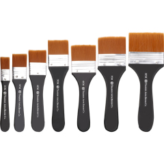 Premium Painting Supplies Watercolor Paint Brush Artist Nylon Brush Acrylic Wall Paint Brush Office Wisdom S4421-3 Oppbag Wood