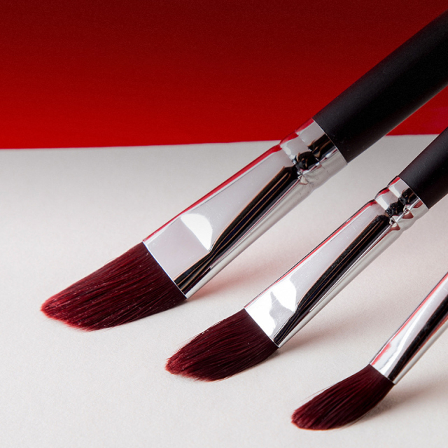 Wholesale Wood Handle Artist Art Painting Oil Nylon Hair Paint Brushes