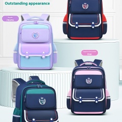New Primary School Children's Waterproof Oxford Schoolbag Air Cushion Belt Reduce Burden Ridge Protection Kids Backpack