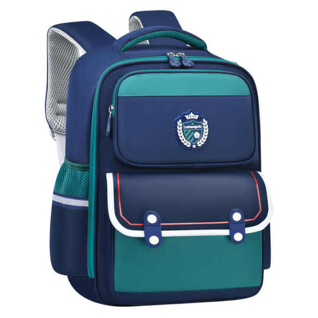 New Primary School Children's Waterproof Oxford Schoolbag Air Cushion Belt Reduce Burden Ridge Protection Kids Backpack