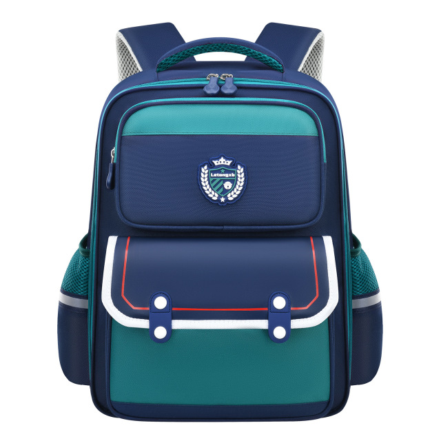 New Primary School Children's Waterproof Oxford Schoolbag Air Cushion Belt Reduce Burden Ridge Protection Kids Backpack