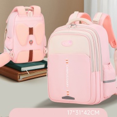 New Simple Fashion Schoolbag Students Light Large Capacity Easy to Receive Load Reduction Quality Backpack