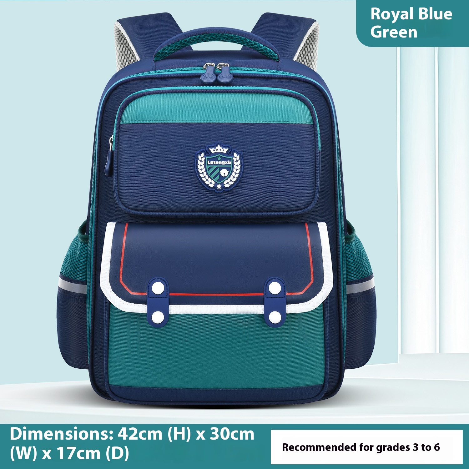 New Primary School Children's Waterproof Oxford Schoolbag Air Cushion Belt Reduce Burden Ridge Protection Kids Backpack