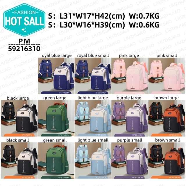 New Simple Fashion Schoolbag Students Light Large Capacity Easy to Receive Load Reduction Quality Backpack