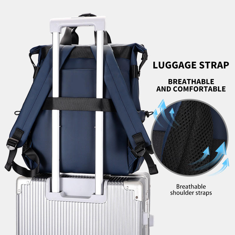 Multi Functional Expandable Laptop Backpack Water Resistant Custom Logo Computer Backpack With Strap Office