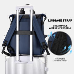 Multi Functional Expandable Laptop Backpack Water Resistant Custom Logo Computer Backpack With Strap Office
