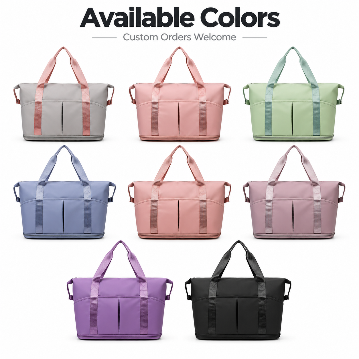 Travel Tote Bag Expandable Travel Tote Bag for Women Large Capacity Wet Dry Pocket Short Trip Overnight Carry on Handbag