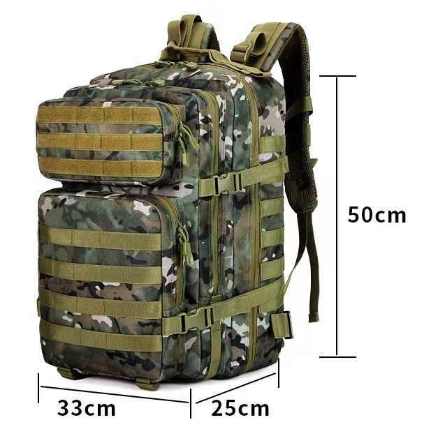 JSH  Factory Tactical Backpack Rucksack Molle Tactical Backpack for Traveling Tactical Frame Backpack 45L Custom Logo