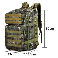 JSH  Factory Tactical Backpack Rucksack Molle Tactical Backpack for Traveling Tactical Frame Backpack 45L Custom Logo