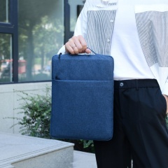 Custom Logo Waterproof Nylon Laptop Sleeve 15 Inch Lightweight Laptop Cover with Multi-Pocket Portable Notebook Bag