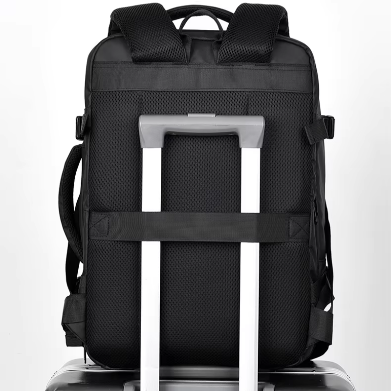Custom Laptop Bag  Large Capacity Outdoor Travel Bag Men's Business Backpack with Polyester Lining for Computer Storage