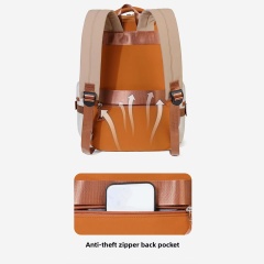 Custom Logo Waterproof Business Travel Bag Men 15.6 Inch  Laptop Backpack with Large Capacity Anti-theft School Daypack