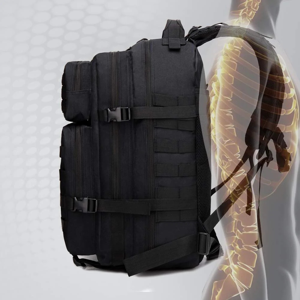 JSH  Factory Tactical Backpack Rucksack Molle Tactical Backpack for Traveling Tactical Frame Backpack 45L Custom Logo