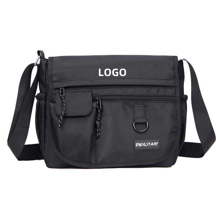 Wholesale Waterproof Geometric Wear-resistant Oxford Crossbody Bag Multi-pocket One Shoulder Sling Bags Vintage Casual