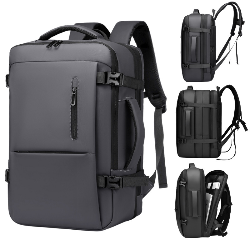 Custom Laptop Bag  Large Capacity Outdoor Travel Bag Men's Business Backpack with Polyester Lining for Computer Storage