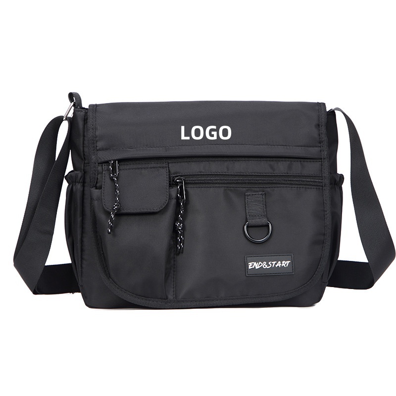 Wholesale Waterproof Geometric Wear-resistant Oxford Crossbody Bag Multi-pocket One Shoulder Sling Bags Vintage Casual