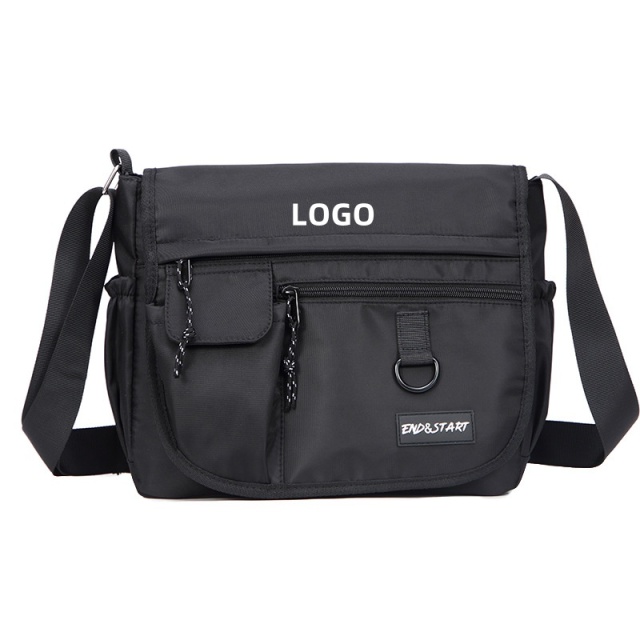 Wholesale Waterproof Geometric Wear-resistant Oxford Crossbody Bag Multi-pocket One Shoulder Sling Bags Vintage Casual
