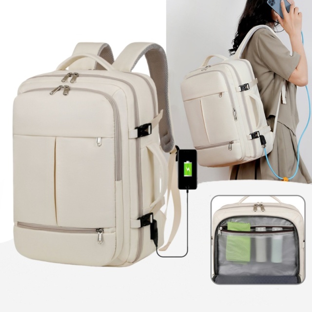 Custom logo Large Capacity Luggage Backpack Waterproof Oxford Student Laptop Backpack Outdoor Travel Backpack With USB