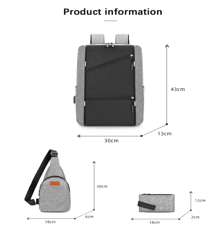 Low Moq Nylon Laptop Backpacks School Bags Custom logo Anti Theft Business Laptop Bags With  Large Capacity Travel Bags for Men