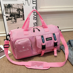 Cross-border Denim Sports Fitness Travel Bag Fashion Leisure Short-distance Independent Shoe Storage Yoga Large Capacity