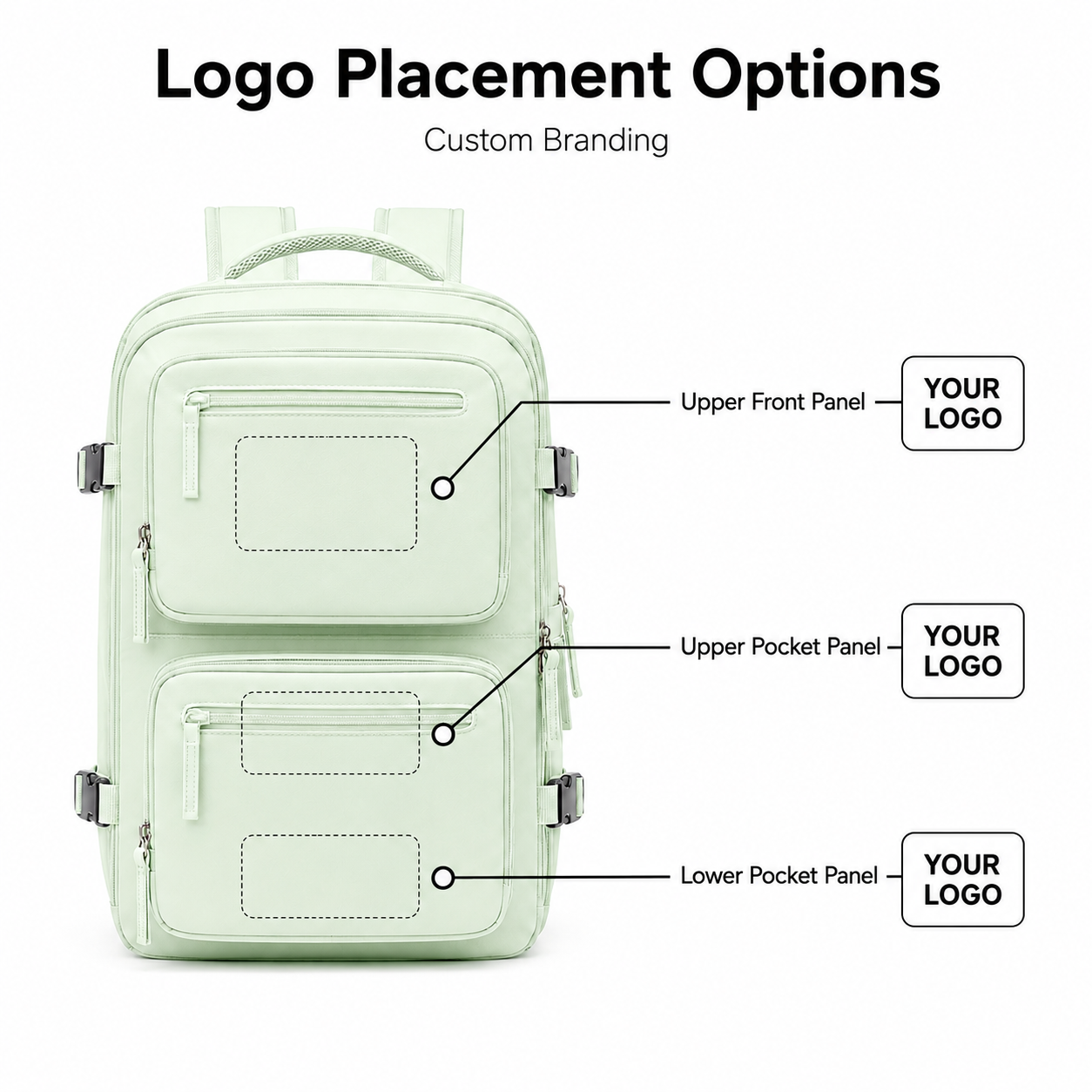 Large Capacity Travel Backpack with Vacuum Compression Bag Waterproof 15.6 Inch Laptop Backpack for Business Trip Men Women