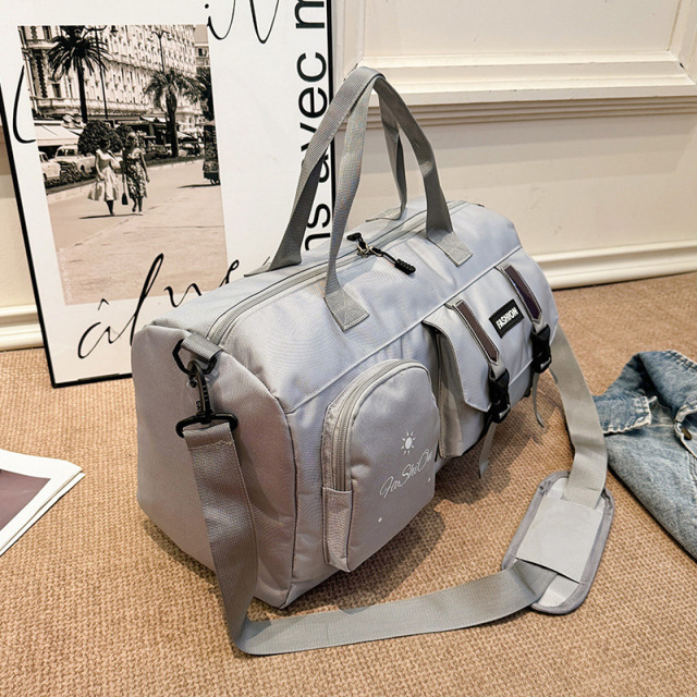 Cross-border Denim Sports Fitness Travel Bag Fashion Leisure Short-distance Independent Shoe Storage Yoga Large Capacity