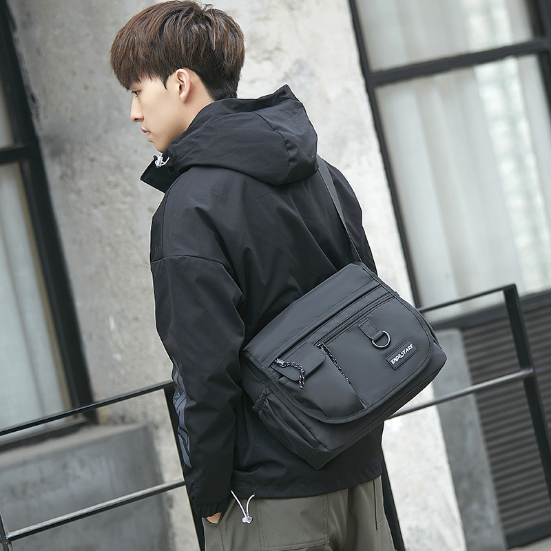 Wholesale Waterproof Geometric Wear-resistant Oxford Crossbody Bag Multi-pocket One Shoulder Sling Bags Vintage Casual