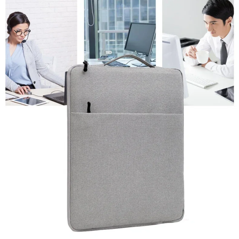 Custom Logo Waterproof Nylon Laptop Sleeve 15 Inch Lightweight Laptop Cover with Multi-Pocket Portable Notebook Bag