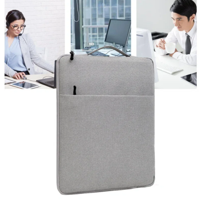 Custom Logo Waterproof Nylon Laptop Sleeve 15 Inch Lightweight Laptop Cover with Multi-Pocket Portable Notebook Bag