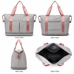 Travel Tote Bag Expandable Travel Tote Bag for Women Large Capacity Wet Dry Pocket Short Trip Overnight Carry on Handbag
