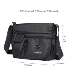 Wholesale Waterproof Geometric Wear-resistant Oxford Crossbody Bag Multi-pocket One Shoulder Sling Bags Vintage Casual