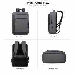 Men's 15.6 Inch Business Laptop Backpack Waterproof Travel Backpack Student Backpack with USB Custom Logo for Office Work