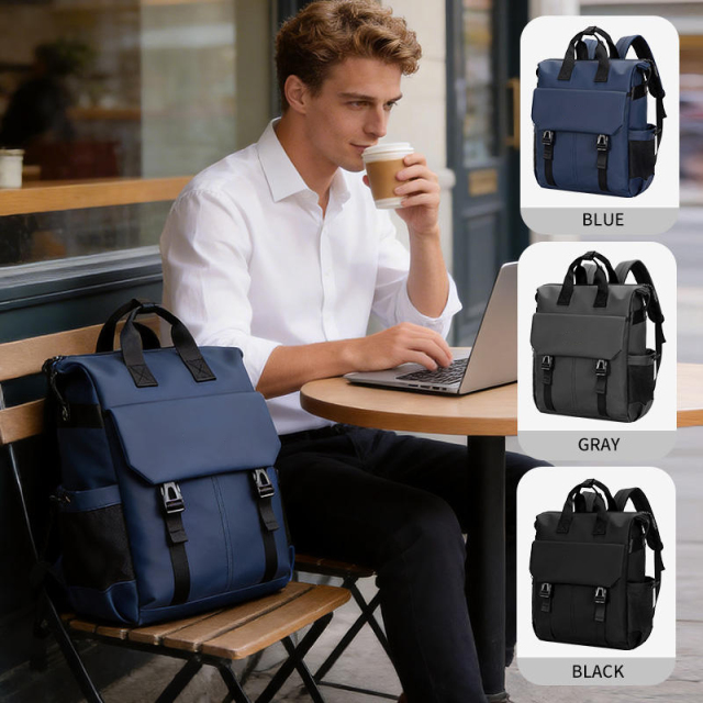 Multi Functional Expandable Laptop Backpack Water Resistant Custom Logo Computer Backpack With Strap Office