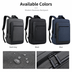 Men's 15.6 Inch Business Laptop Backpack Waterproof Travel Backpack Student Backpack with USB Custom Logo for Office Work