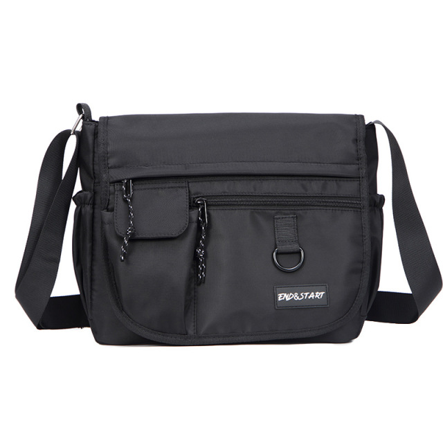 Wholesale Waterproof Geometric Wear-resistant Oxford Crossbody Bag Multi-pocket One Shoulder Sling Bags Vintage Casual