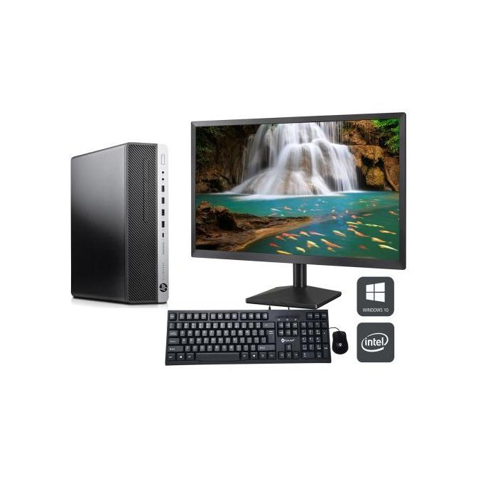 HP Refurbished ProDesk 400 G5 Core I7 8GB 256GB SSD 8TH Gen Business SFF Desktop CPU + 20 Inch Monitor (6 Months WRTY)