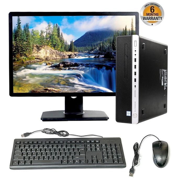 HP Refurbished ProDesk 400 G5 Core I7 8GB 256GB SSD 8TH Gen Business SFF Desktop CPU + 20 Inch Monitor (6 Months WRTY)