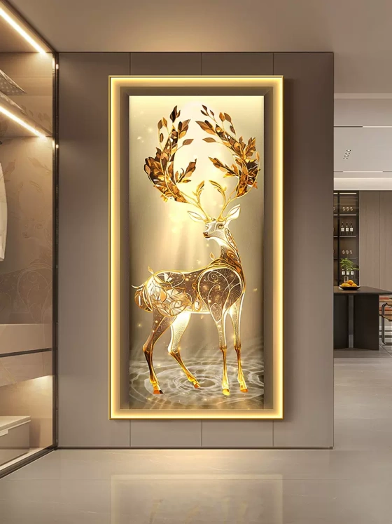 Golden deer decorative painting