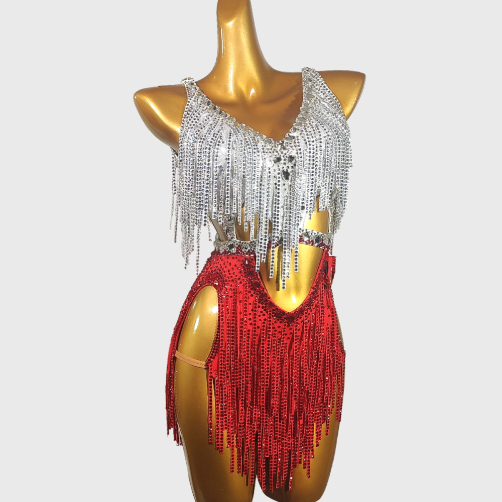 Syl  Latin dress with , crystal &