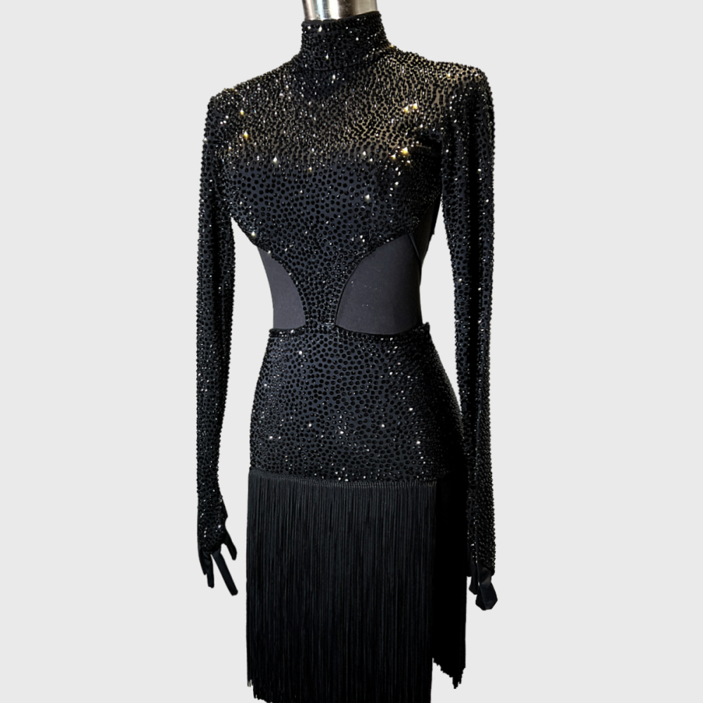 Syl  Latin dress with , crystal &