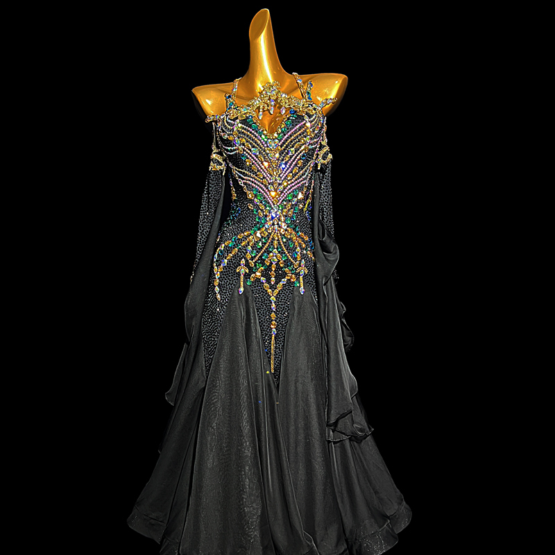Syl  Ballroom dress with , AB rhinestone
