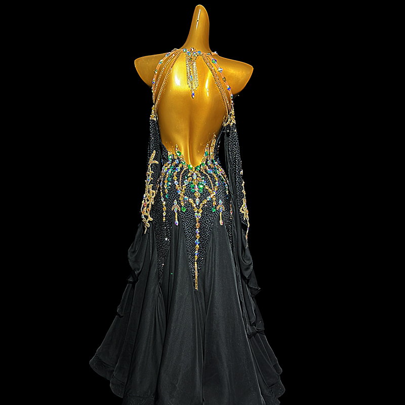 Syl  Ballroom dress with , AB rhinestone