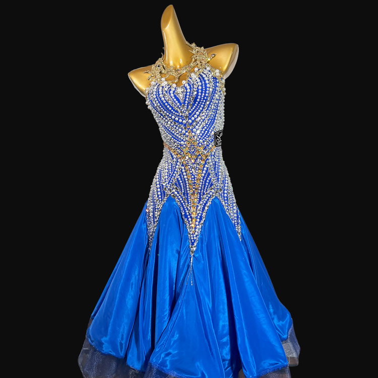 Syl  Ballroom dress with , AB rhinestone &