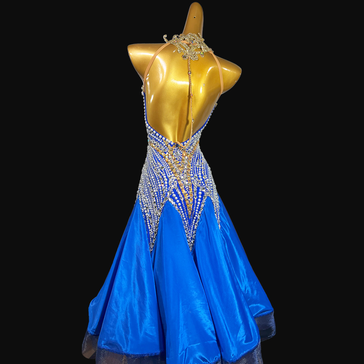 Syl  Ballroom dress with , AB rhinestone &