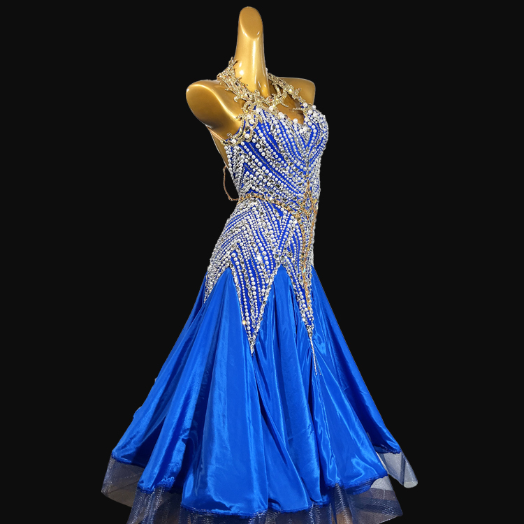 Syl  Ballroom dress with , AB rhinestone &